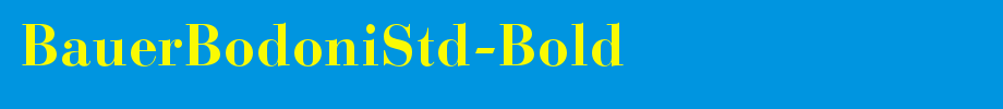 BauerBodoniStd-Bold_英文字体字体效果展示