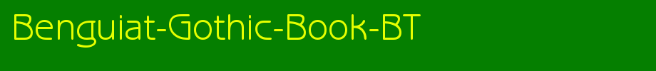 Benguiat-Gothic-Book-BT_英文字体字体效果展示