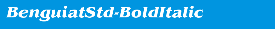 BenguiatStd-BoldItalic_英文字体字体效果展示