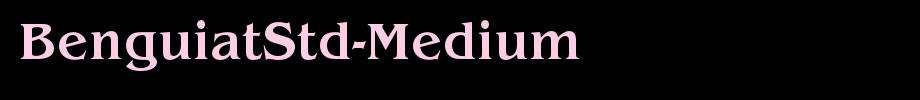 BenguiatStd-Medium_英文字体字体效果展示