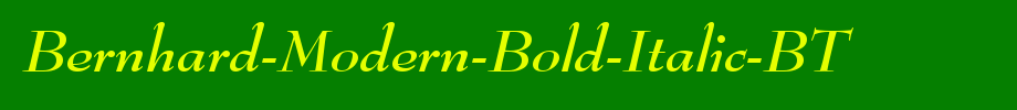 Bernhard-Modern-Bold-Italic-BT_英文字体