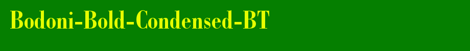 Bodoni-Bold-Condensed-BT_英文字体字体效果展示