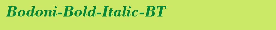 Bodoni-Bold-Italic-BT_英文字体字体效果展示