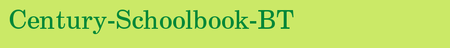 Century-Schoolbook-BT_英文字体字体效果展示