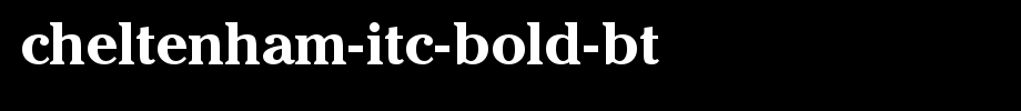 Cheltenham-ITC-Bold-BT_英文字体字体效果展示