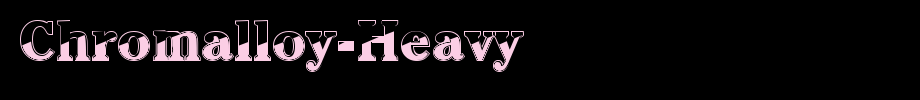 Chromalloy-Heavy_英文字体