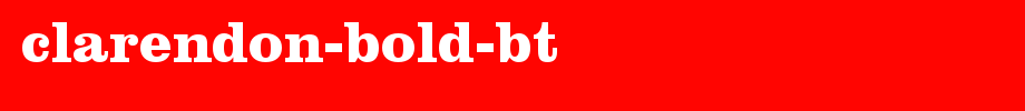 Clarendon-Bold-BT_英文字体字体效果展示