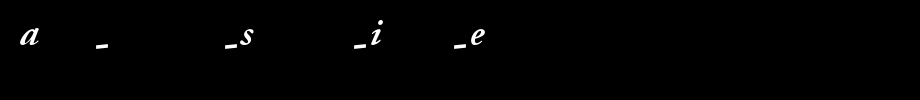 Adobe-Garamond-Semibold-Italic-Expert_英文字体字体效果展示