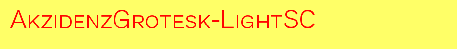 AkzidenzGrotesk-LightSC_英文字体字体效果展示