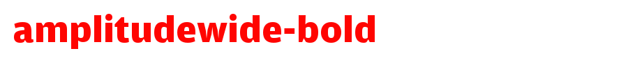 AmplitudeWide-Bold_英文字体