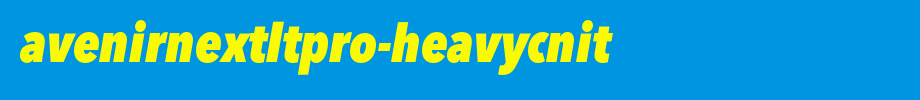 AvenirNextLTPro-HeavyCnIt_英文字体