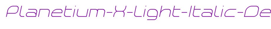 Planetium-X-Light-Italic-Demo_英文字体字体效果展示